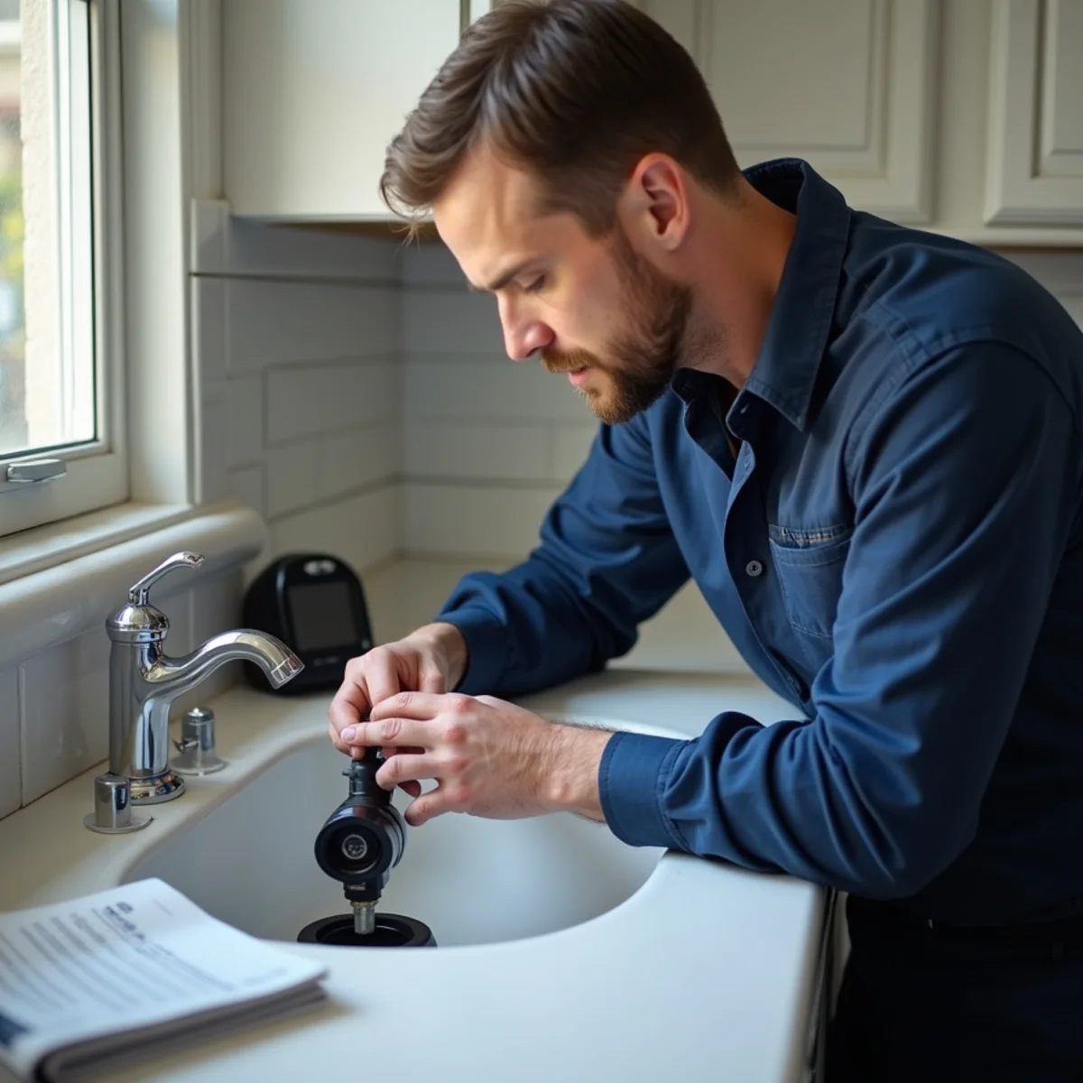 Camera-inspect repeat clogs — prevent clogged drains illustration