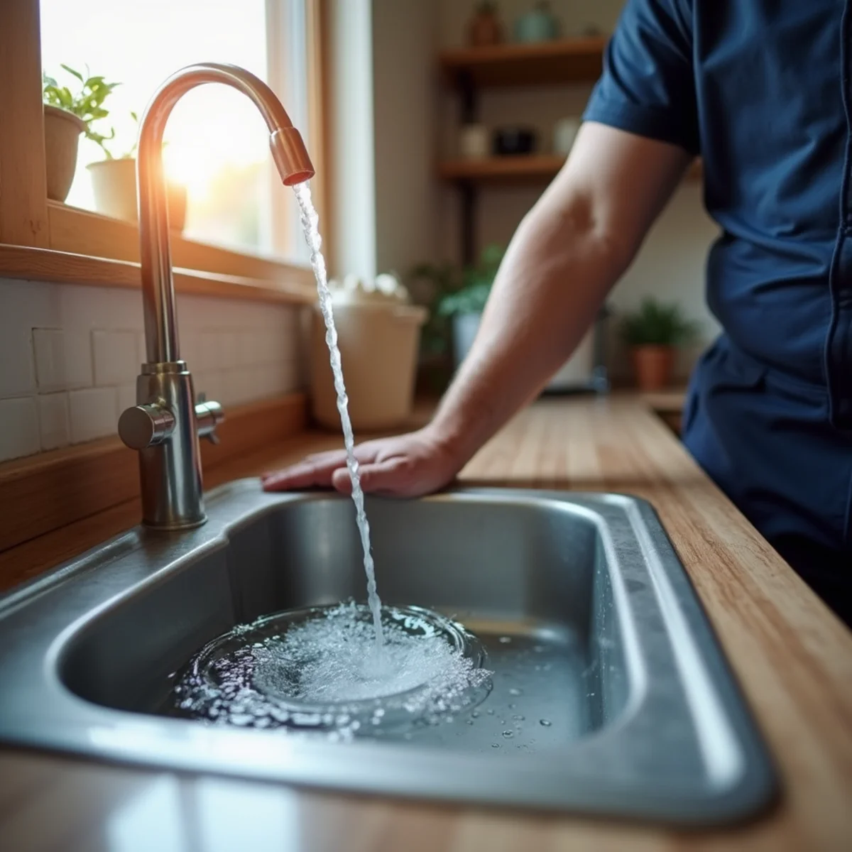 Slow drains throughout the house — sewer line problems illustration
