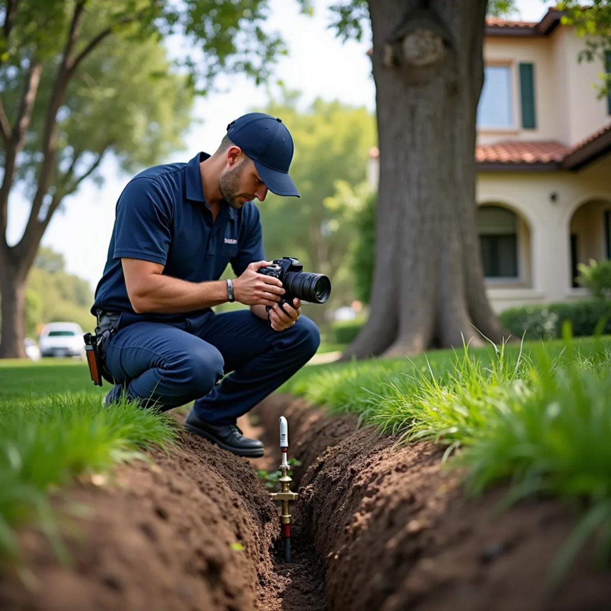 Licensed plumber providing service at a home in Claremont, CA