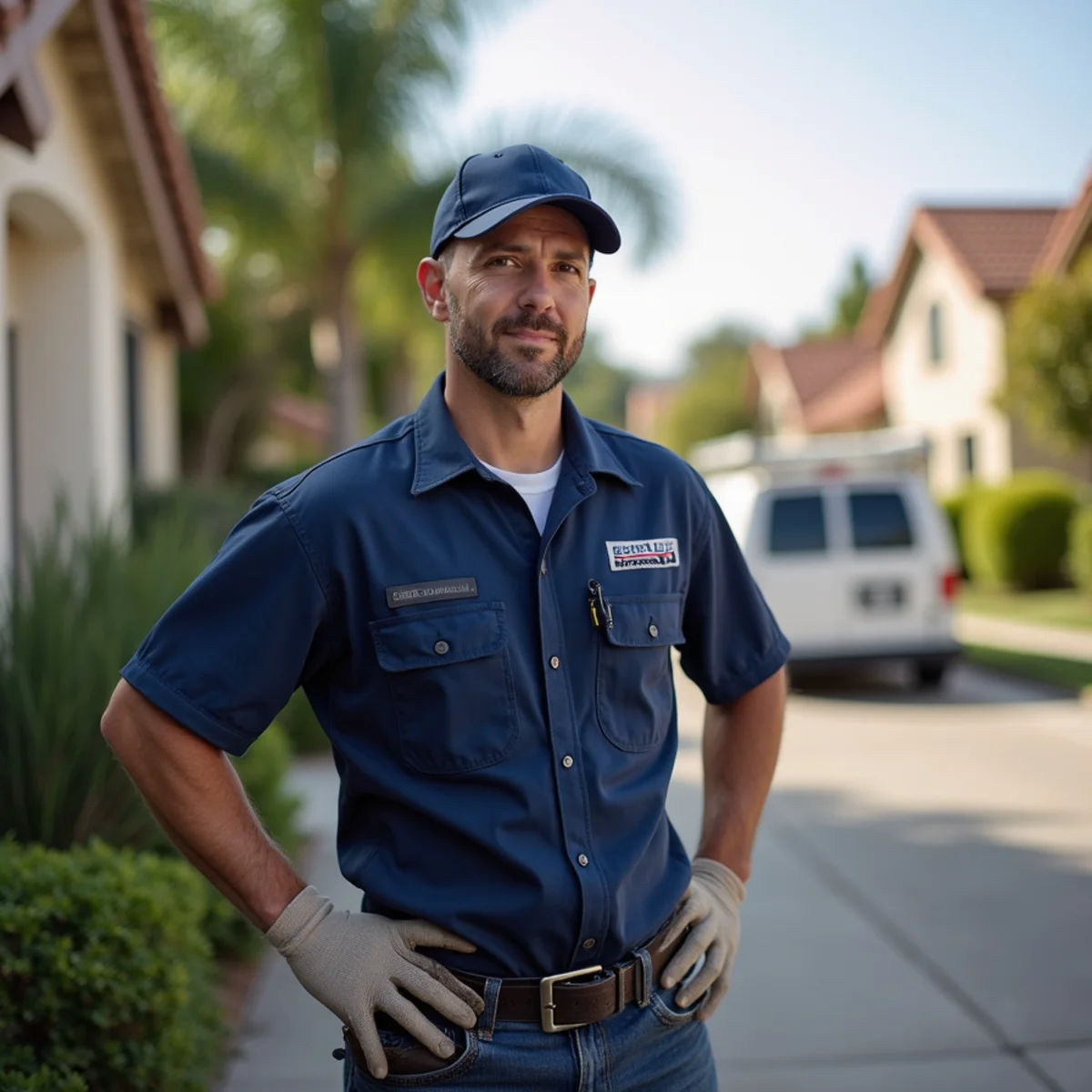 Licensed plumber providing service at a home in Covina, CA