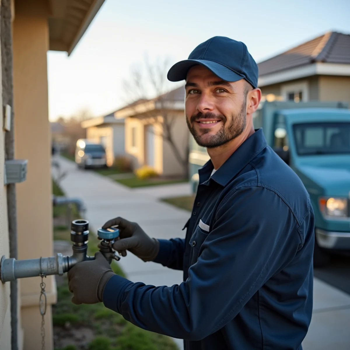 Licensed plumber providing service at a home in Eastvale, CA