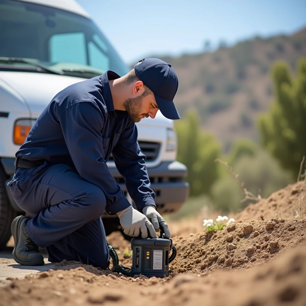 Licensed plumber providing service at a home in Grand Terrace, CA