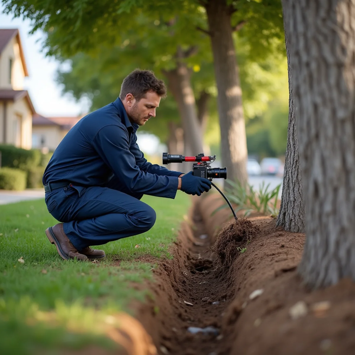 Licensed plumber providing service at a home in Upland, CA