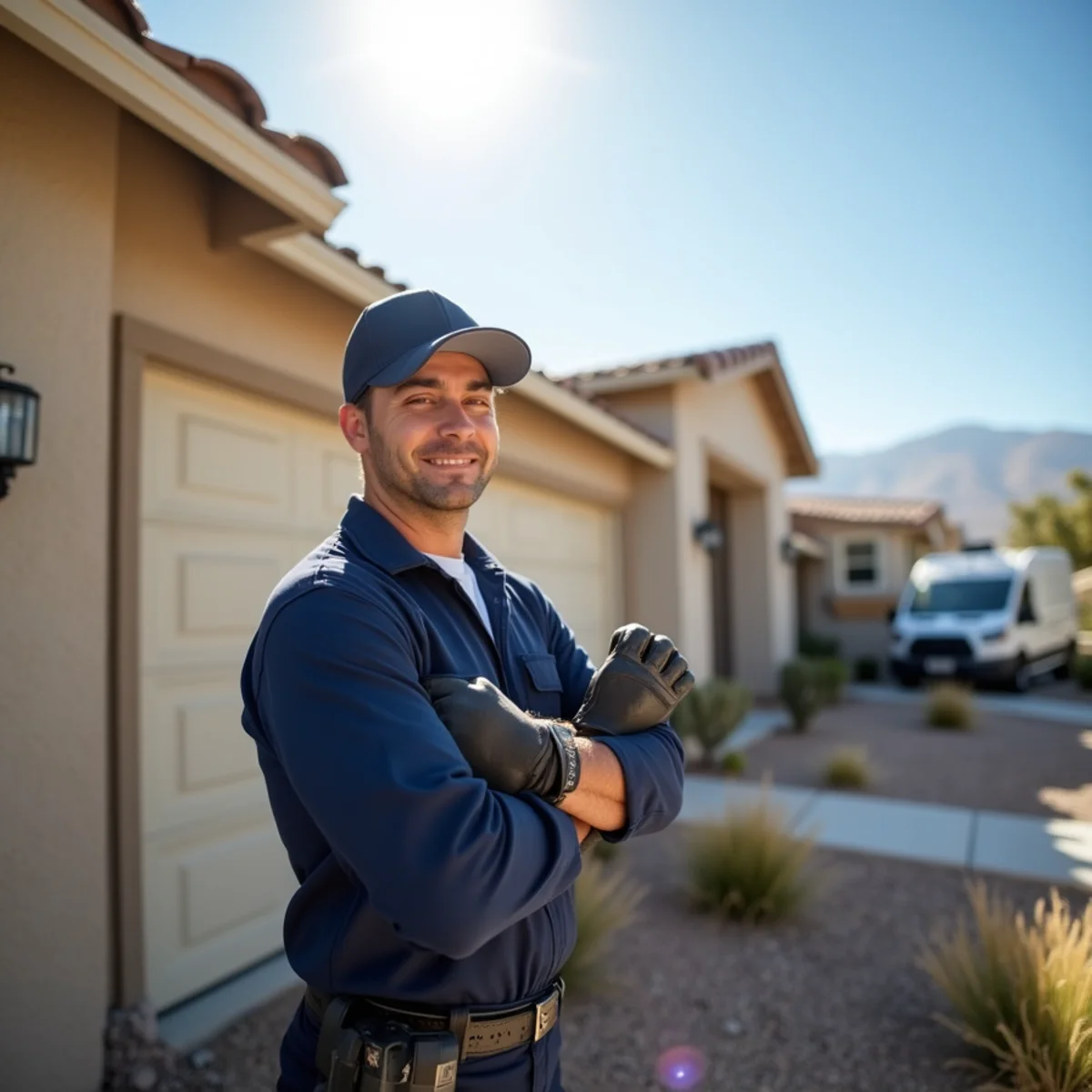Licensed plumber providing service at a home in Victorville, CA
